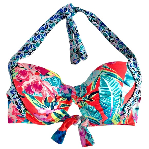 Tommy Bahama Orchid Grove Underwire Molded Cup Bra - Picture 3 of 12